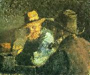Michael Ancher fiskerne soren thy og thomas svendsen oil painting